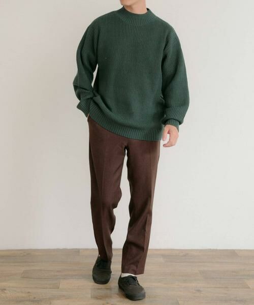 URBAN RESEARCH ITEMS / アーバンリサーチ アイテムズ ニット・セーター | マシンウォッシャブル 片畦モックネックニット | 詳細21