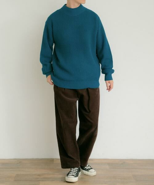 URBAN RESEARCH ITEMS / アーバンリサーチ アイテムズ ニット・セーター | マシンウォッシャブル 片畦モックネックニット | 詳細26