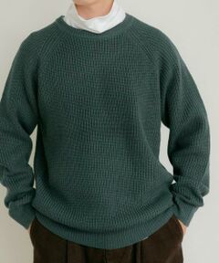 URBAN RESEARCH ITEMS / アーバンリサーチ アイテムズ ニット・セーター | マシンウォッシャブル 片畦クルーネックニット