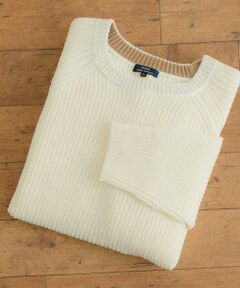 URBAN RESEARCH ITEMS / アーバンリサーチ アイテムズ ニット・セーター | マシンウォッシャブル 片畦クルーネックニット