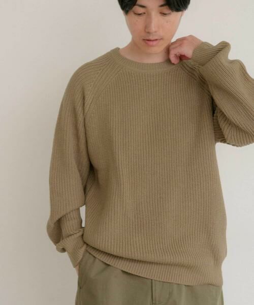 URBAN RESEARCH ITEMS / アーバンリサーチ アイテムズ ニット・セーター | マシンウォッシャブル 片畦クルーネックニット | 詳細3