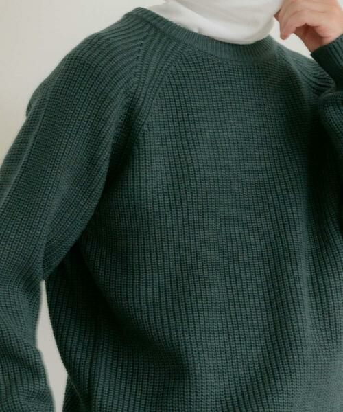 URBAN RESEARCH ITEMS / アーバンリサーチ アイテムズ ニット・セーター | マシンウォッシャブル 片畦クルーネックニット | 詳細8