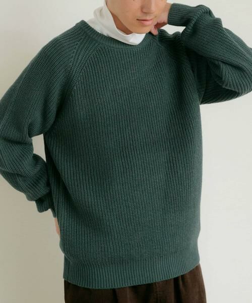 URBAN RESEARCH ITEMS / アーバンリサーチ アイテムズ ニット・セーター | マシンウォッシャブル 片畦クルーネックニット | 詳細9