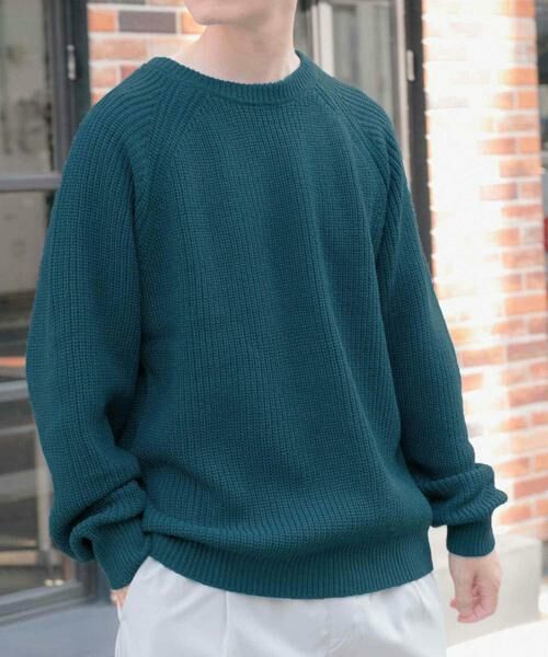 URBAN RESEARCH ITEMS / アーバンリサーチ アイテムズ ニット・セーター | マシンウォッシャブル 片畦クルーネックニット | 詳細14