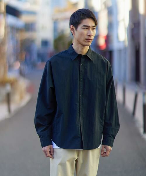 URBAN RESEARCH ITEMS / アーバンリサーチ アイテムズ シャツ・ブラウス | タスランナイロン サイドポケット長袖シャツ | 詳細1