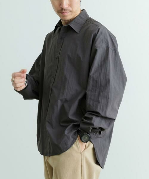URBAN RESEARCH ITEMS / アーバンリサーチ アイテムズ シャツ・ブラウス | タスランナイロン サイドポケット長袖シャツ | 詳細10