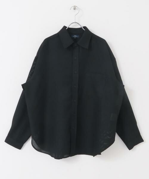 URBAN RESEARCH ITEMS / アーバンリサーチ アイテムズ シャツ・ブラウス | リネンライクシアーロングスリーブシャツ | 詳細15