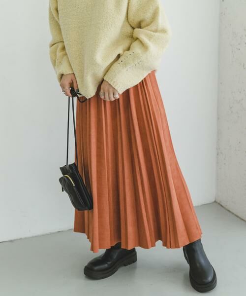 URBAN RESEARCH ITEMS / アーバンリサーチ アイテムズ スカート | フェイクスエードプリーツスカート | 詳細1