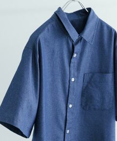 URBAN RESEARCH ITEMS / アーバンリサーチ アイテムズ シャツ・ブラウス | TCインディゴ レギュラーカラー半袖シャツ