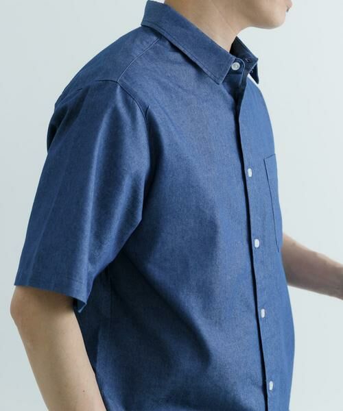 URBAN RESEARCH ITEMS / アーバンリサーチ アイテムズ シャツ・ブラウス | TCインディゴ レギュラーカラー半袖シャツ | 詳細3