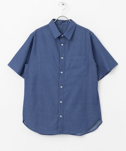 URBAN RESEARCH ITEMS / アーバンリサーチ アイテムズ シャツ・ブラウス | TCインディゴ レギュラーカラー半袖シャツ | 詳細6