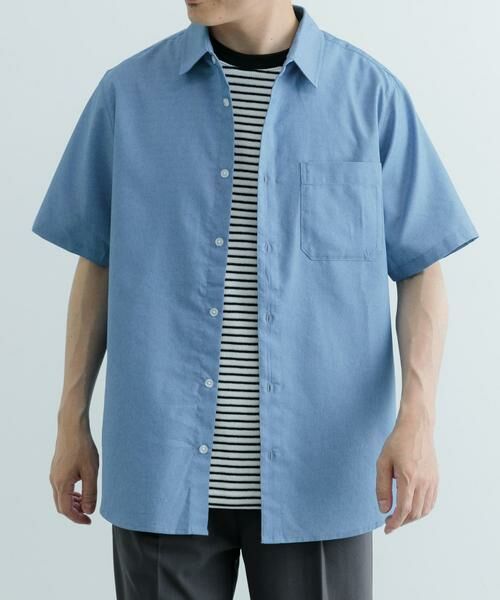URBAN RESEARCH ITEMS / アーバンリサーチ アイテムズ シャツ・ブラウス | TCインディゴ レギュラーカラー半袖シャツ | 詳細8