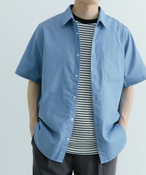 URBAN RESEARCH ITEMS / アーバンリサーチ アイテムズ シャツ・ブラウス | TCインディゴ レギュラーカラー半袖シャツ | 詳細9