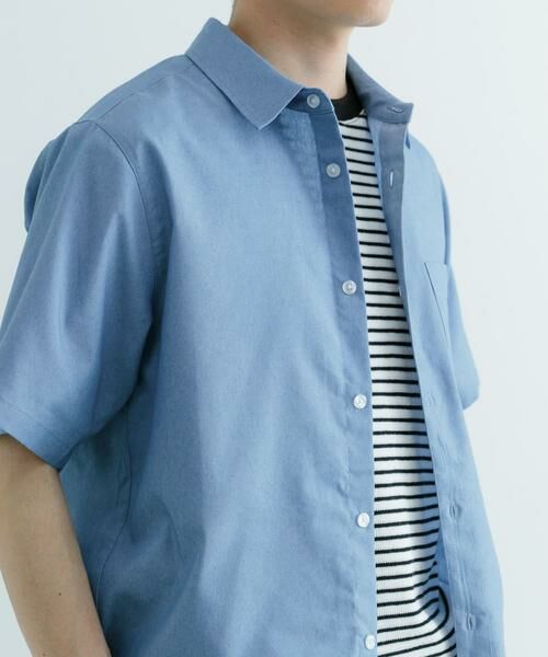 URBAN RESEARCH ITEMS / アーバンリサーチ アイテムズ シャツ・ブラウス | TCインディゴ レギュラーカラー半袖シャツ | 詳細10