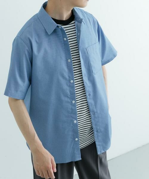 URBAN RESEARCH ITEMS / アーバンリサーチ アイテムズ シャツ・ブラウス | TCインディゴ レギュラーカラー半袖シャツ | 詳細11