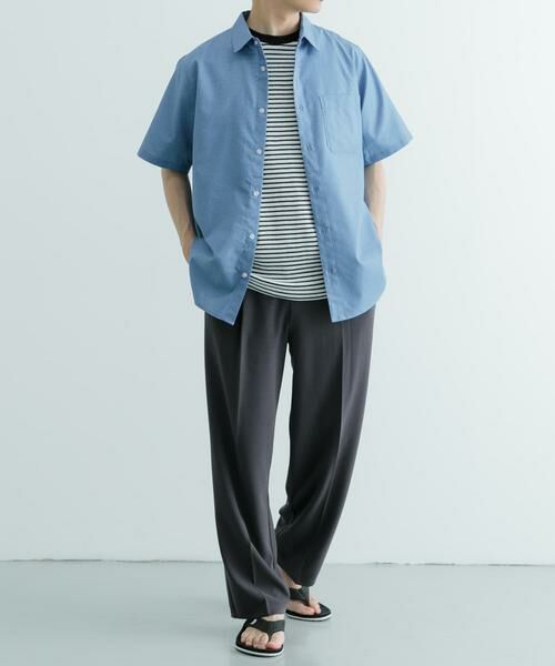 URBAN RESEARCH ITEMS / アーバンリサーチ アイテムズ シャツ・ブラウス | TCインディゴ レギュラーカラー半袖シャツ | 詳細13