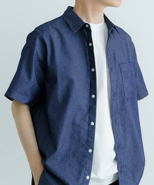 URBAN RESEARCH ITEMS / アーバンリサーチ アイテムズ シャツ・ブラウス | TCインディゴ レギュラーカラー半袖シャツ | 詳細16
