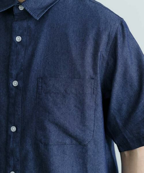 URBAN RESEARCH ITEMS / アーバンリサーチ アイテムズ シャツ・ブラウス | TCインディゴ レギュラーカラー半袖シャツ | 詳細26