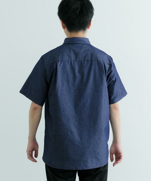 URBAN RESEARCH ITEMS / アーバンリサーチ アイテムズ シャツ・ブラウス | TCインディゴ レギュラーカラー半袖シャツ | 詳細24