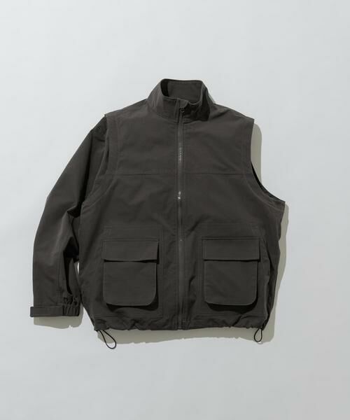 URBAN RESEARCH ITEMS / アーバンリサーチ アイテムズ その他アウター | ドライウェザー 2WAYハイネックブルゾン(チャコールグレー)