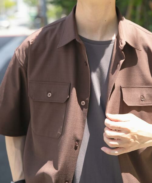 URBAN RESEARCH ITEMS / アーバンリサーチ アイテムズ シャツ・ブラウス | ダブルポケットワークショートスリーブシャツ | 詳細1