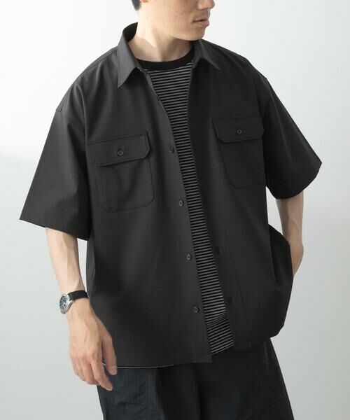 URBAN RESEARCH ITEMS / アーバンリサーチ アイテムズ シャツ・ブラウス | ダブルポケットワークショートスリーブシャツ | 詳細13