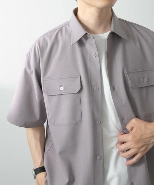 URBAN RESEARCH ITEMS / アーバンリサーチ アイテムズ シャツ・ブラウス | ダブルポケットワークショートスリーブシャツ | 詳細19