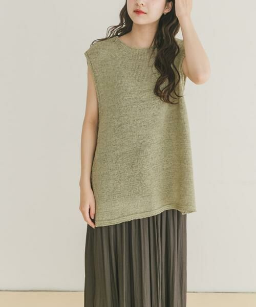 URBAN RESEARCH ITEMS / アーバンリサーチ アイテムズ ベスト | テープヤーンニットベスト | 詳細1