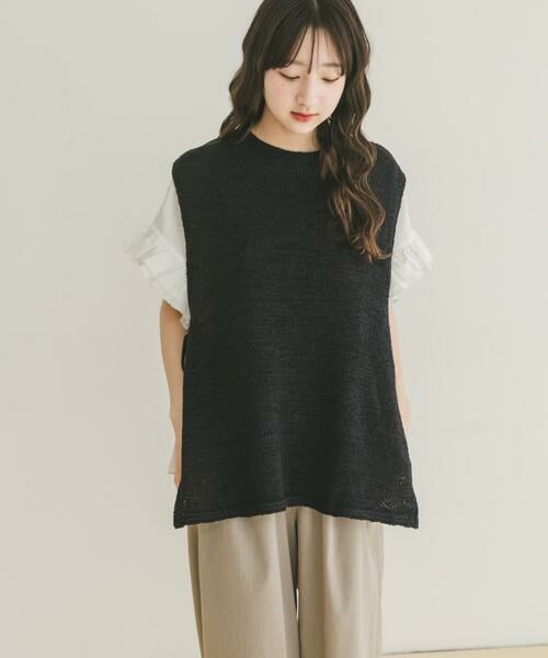 URBAN RESEARCH ITEMS / アーバンリサーチ アイテムズ ベスト | テープヤーンニットベスト | 詳細9