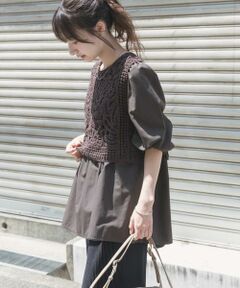 URBAN RESEARCH ITEMS / アーバンリサーチ アイテムズ シャツ・ブラウス | レースベストドッキングチュニック