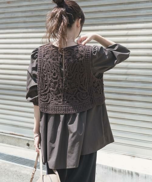 URBAN RESEARCH ITEMS / アーバンリサーチ アイテムズ シャツ・ブラウス | レースベストドッキングチュニック | 詳細4