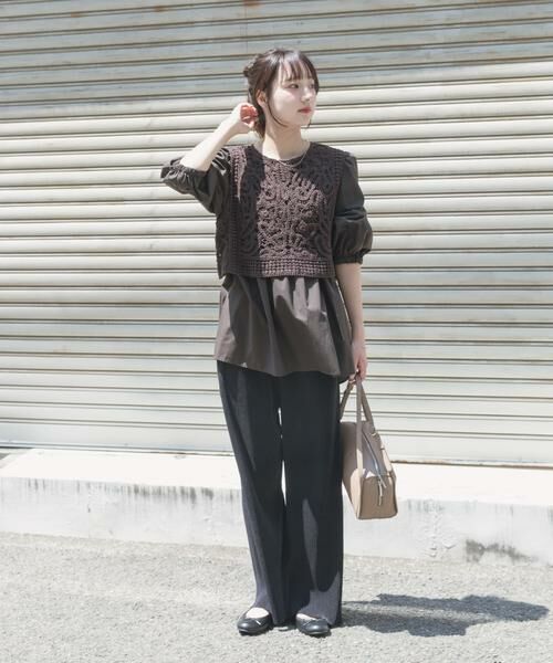 URBAN RESEARCH ITEMS / アーバンリサーチ アイテムズ シャツ・ブラウス | レースベストドッキングチュニック | 詳細5