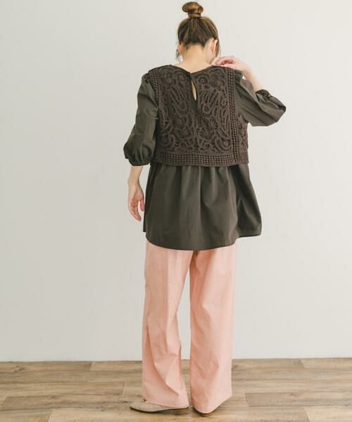 URBAN RESEARCH ITEMS / アーバンリサーチ アイテムズ シャツ・ブラウス | レースベストドッキングチュニック | 詳細8