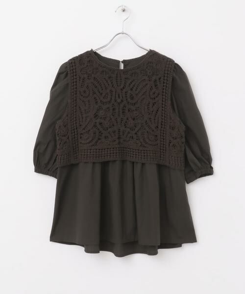 URBAN RESEARCH ITEMS / アーバンリサーチ アイテムズ シャツ・ブラウス | レースベストドッキングチュニック | 詳細9