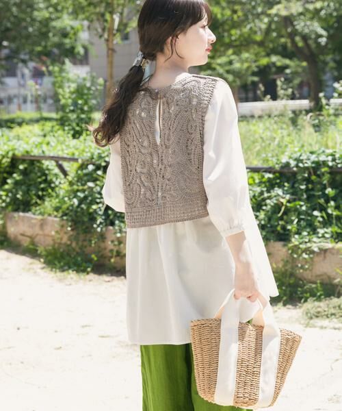 URBAN RESEARCH ITEMS / アーバンリサーチ アイテムズ シャツ・ブラウス | レースベストドッキングチュニック | 詳細15