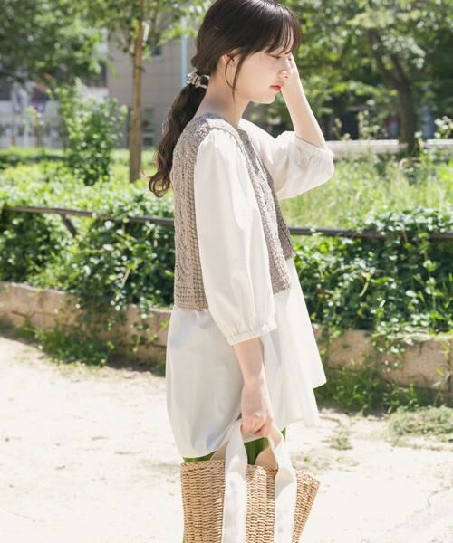 URBAN RESEARCH ITEMS / アーバンリサーチ アイテムズ シャツ・ブラウス | レースベストドッキングチュニック | 詳細16