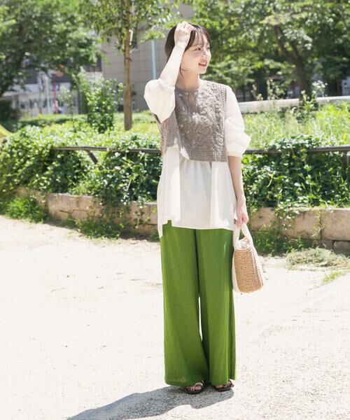 URBAN RESEARCH ITEMS / アーバンリサーチ アイテムズ シャツ・ブラウス | レースベストドッキングチュニック | 詳細18