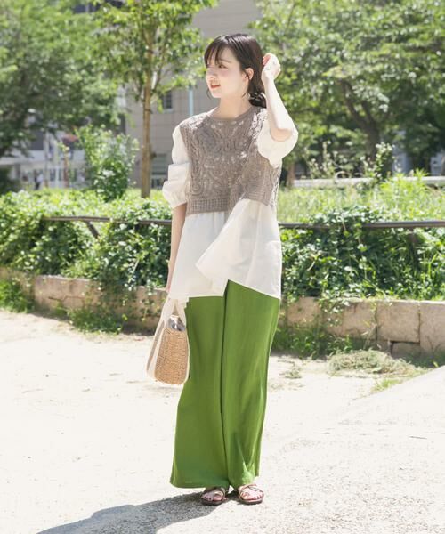 URBAN RESEARCH ITEMS / アーバンリサーチ アイテムズ シャツ・ブラウス | レースベストドッキングチュニック | 詳細19