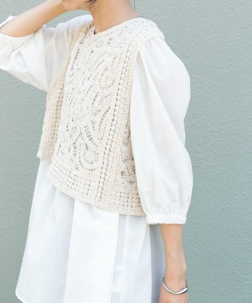 URBAN RESEARCH ITEMS / アーバンリサーチ アイテムズ シャツ・ブラウス | レースベストドッキングチュニック | 詳細26