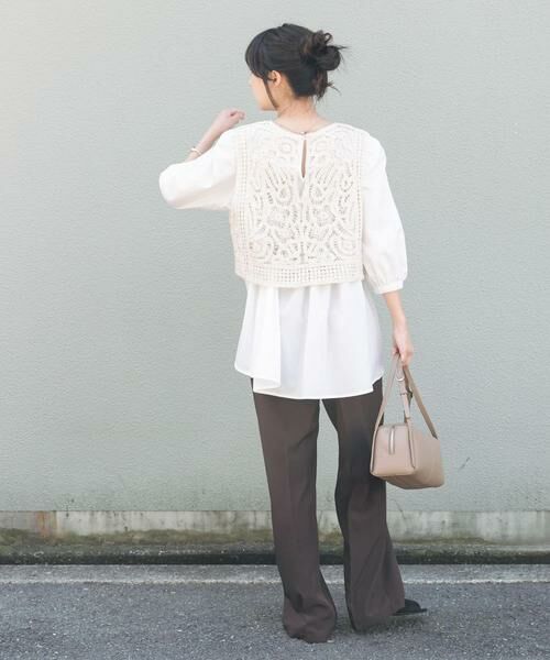 URBAN RESEARCH ITEMS / アーバンリサーチ アイテムズ シャツ・ブラウス | レースベストドッキングチュニック | 詳細28