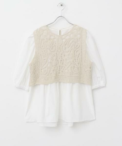 URBAN RESEARCH ITEMS / アーバンリサーチ アイテムズ シャツ・ブラウス | レースベストドッキングチュニック | 詳細30