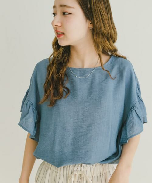 URBAN RESEARCH ITEMS / アーバンリサーチ アイテムズ シャツ・ブラウス | 袖フリルブラウス | 詳細2