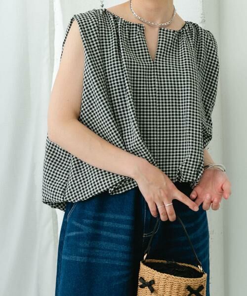 URBAN RESEARCH ITEMS / アーバンリサーチ アイテムズ シャツ・ブラウス | バルーンスリーブノースリブラウス | 詳細15