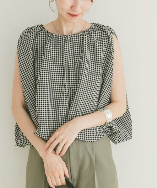 URBAN RESEARCH ITEMS / アーバンリサーチ アイテムズ シャツ・ブラウス | バルーンスリーブノースリブラウス(ホワイト系その他)