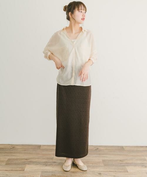 URBAN RESEARCH ITEMS / アーバンリサーチ アイテムズ スカート | ジャガードタイトロングスカート | 詳細6