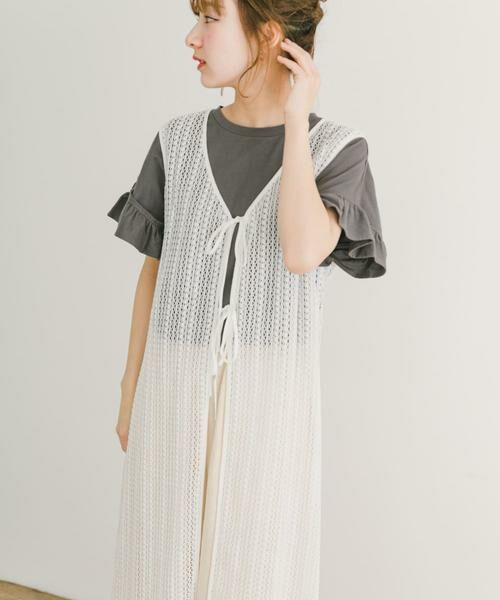 URBAN RESEARCH ITEMS / アーバンリサーチ アイテムズ ワンピース | メッシュジレワンピース | 詳細1