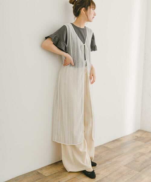 URBAN RESEARCH ITEMS / アーバンリサーチ アイテムズ ワンピース | メッシュジレワンピース | 詳細3