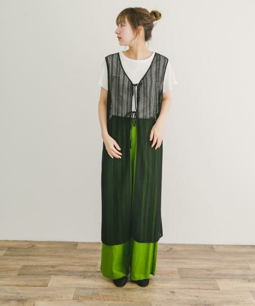 URBAN RESEARCH ITEMS / アーバンリサーチ アイテムズ ワンピース | メッシュジレワンピース | 詳細12