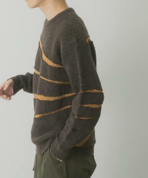 URBAN RESEARCH ITEMS / アーバンリサーチ アイテムズ ニット・セーター | ブレイクボーダー クルーネックニット | 詳細1