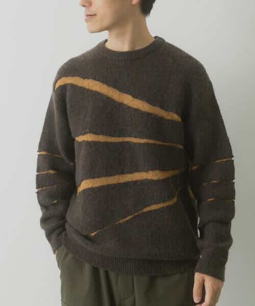 URBAN RESEARCH ITEMS / アーバンリサーチ アイテムズ ニット・セーター | ブレイクボーダー クルーネックニット | 詳細3